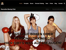 Tablet Screenshot of executiveboxingclub.de